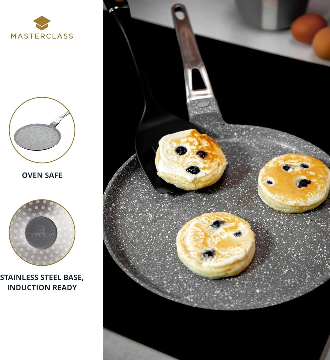 MasterClass Induktionsgeeignete Antihaft-Crêpe-Pfanne aus Aluminiumguss, 28 cm
