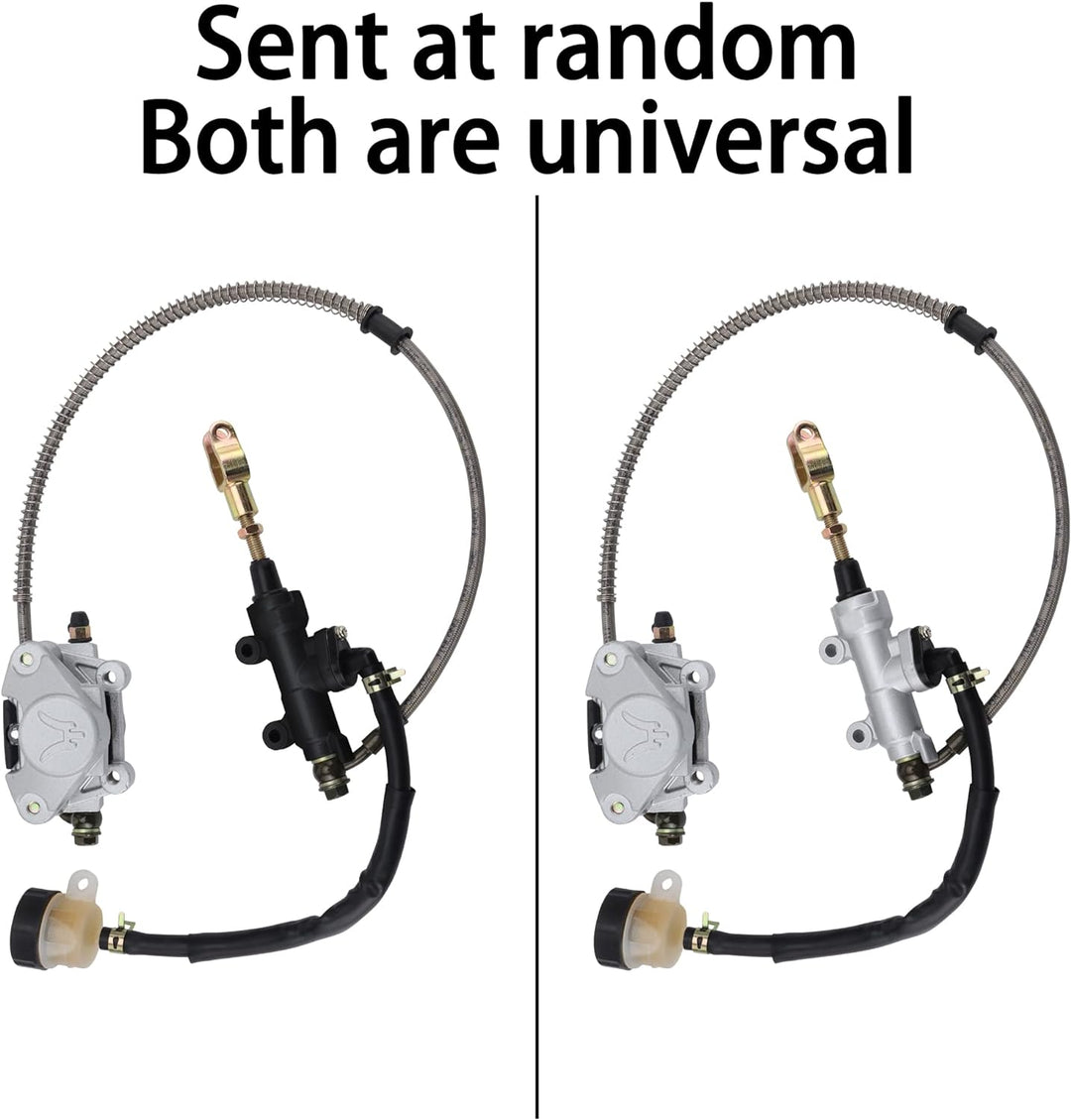 WOOSTAR Hinten Fussscheibe Hauptbremszylinder mit Vorratsbehälter Ersatz für 110ccm 125ccm 150ccm 20