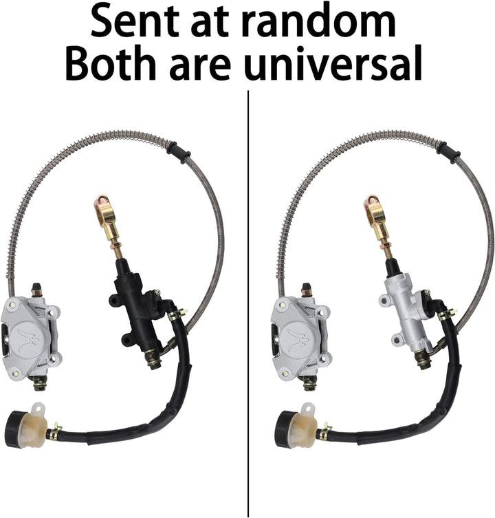 WOOSTAR Hinten Fussscheibe Hauptbremszylinder mit Vorratsbehälter Ersatz für 110ccm 125ccm 150ccm 20