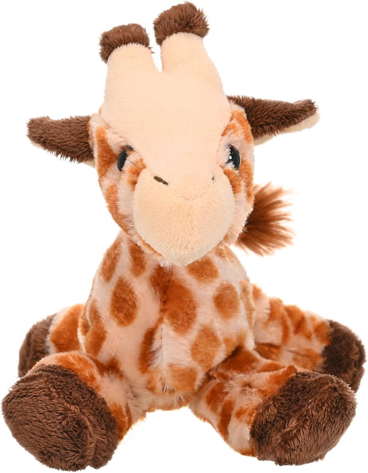 Wild Republic 14885 Hug'ems Plüschtier, Kuscheltier, Giraffe 18cm (Packung mit 2) 18 cm (Packung mit