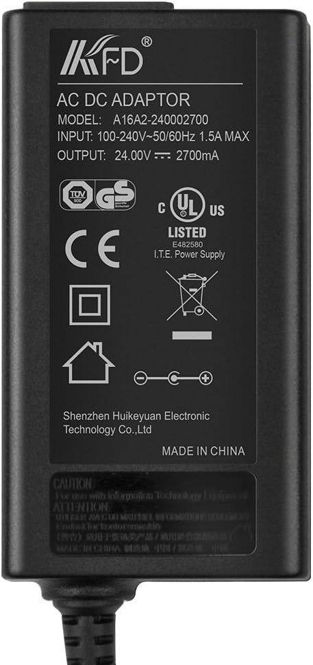 KFD Netzteil 24V Ladegerät Ladekabel für Epson Workforce WF-100 WF110 DS-410 Scanner Perfection V500