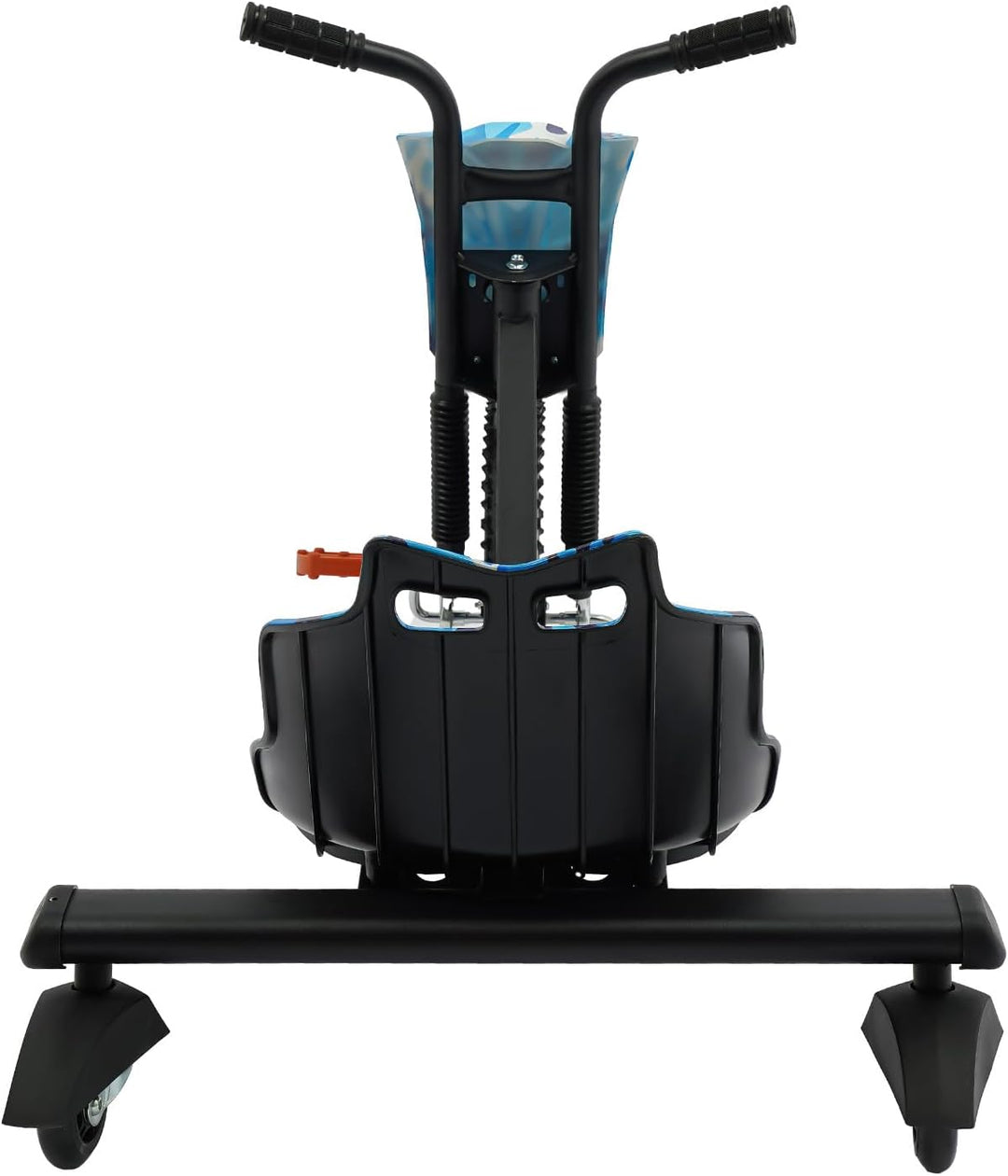 Pedal Drift Scooter für Kinder, Blau Tarnmuster Design, Leuchtende Hinterräder & Verstellbare Länge