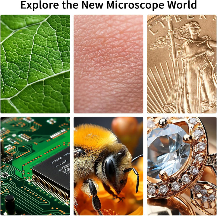 USCAMEL 40-1000-fache Vergrösserung LED Binokular Verbundmikroskop Professionelles Verbundmikroskop