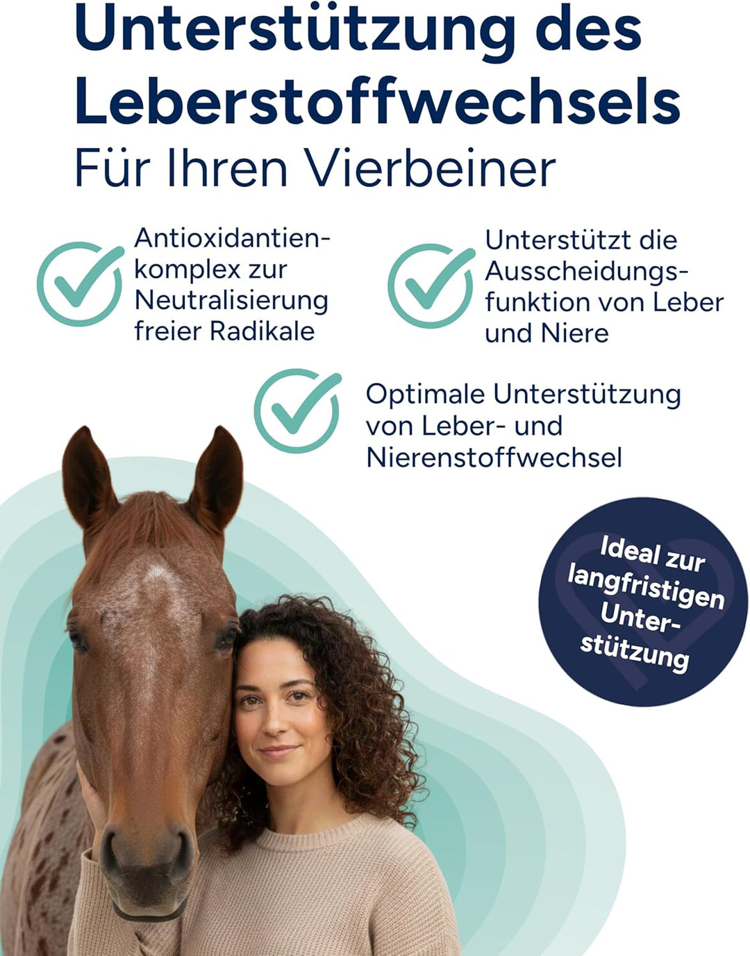 NutriLabs Rascave Hepar Leberkräuter Pulver für Pferde zur Unterstützung des Leber und Nierenstoffwe