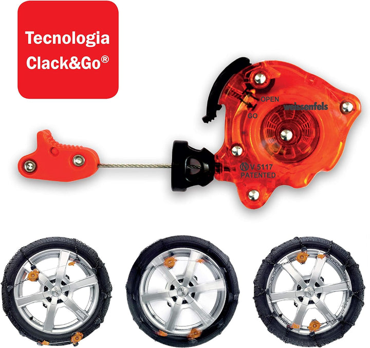 WEISSENFELS UNIQA Clack&Go M32 Schneeketten, Gr. L090, 1 Paar [Art. NM32090STD], L090