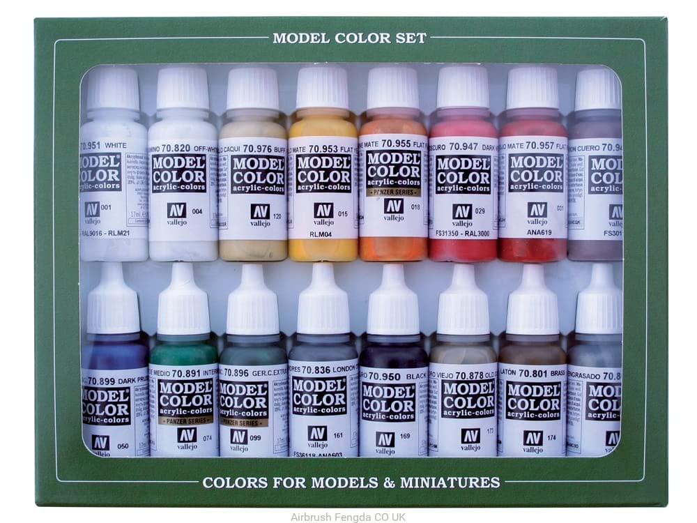 Vallejo 070149 Modellbausatz, verschieden, 17 ml (16er Pack)