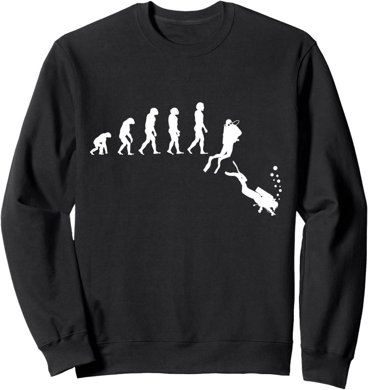 Diving Evolution Scuba Diving Unterwasser Taucher Apnoe Diving Sweatshirt