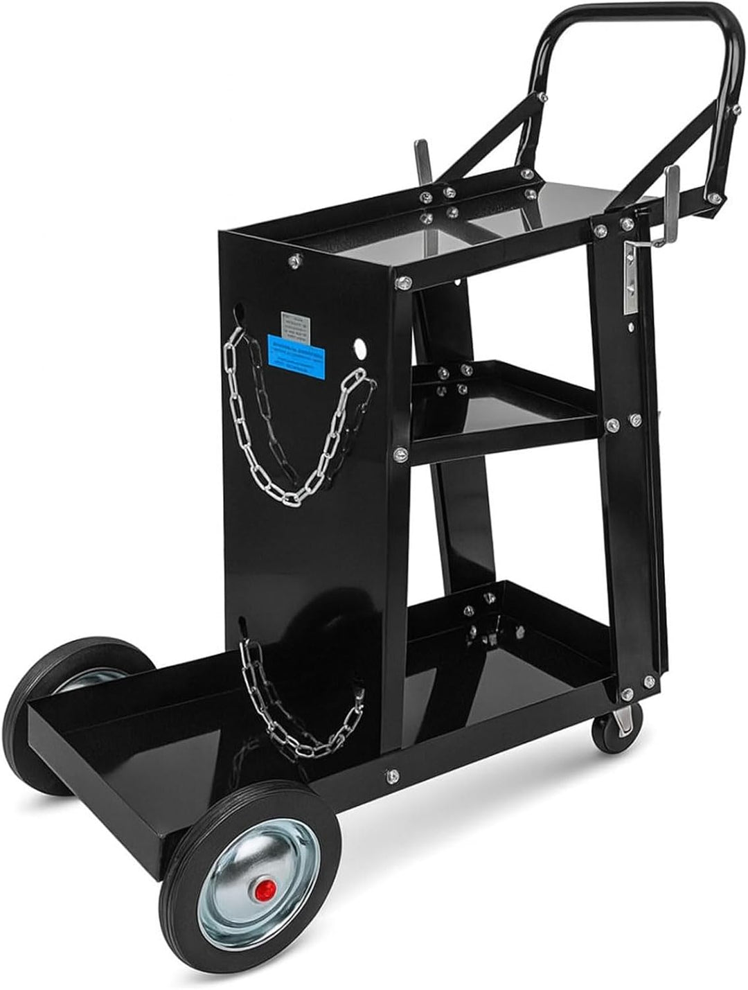 TRUTZHOLM mobiler Schweisswagen 80 kg mit 3 Ablagefächern Werkstattwagen Schweissgerätewagen Flasche