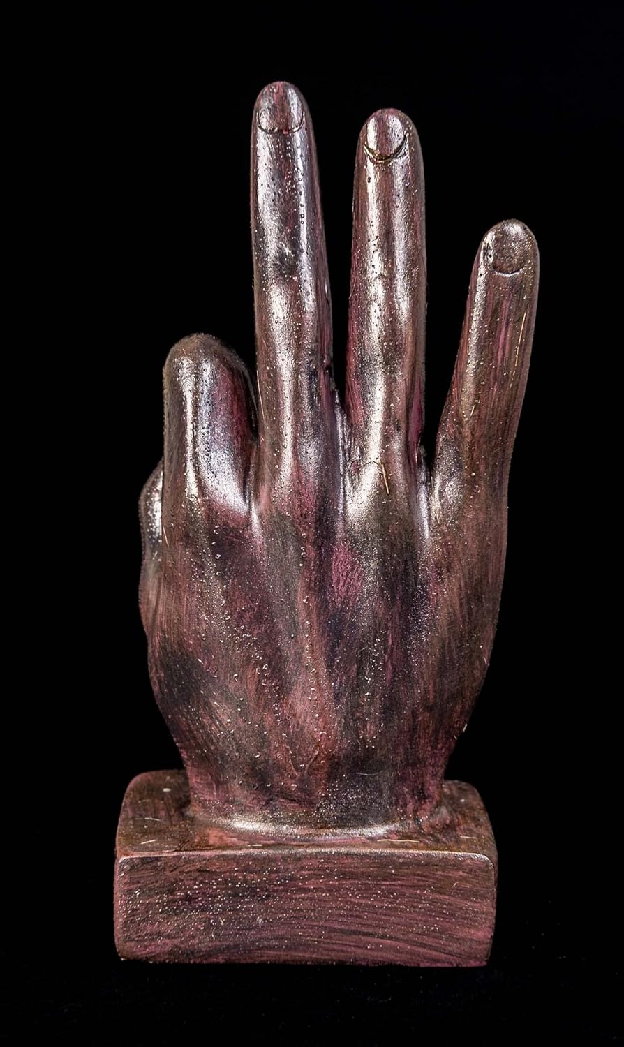IDYL Moderne Skulptur Figur Resin Finger o.k. | bronzefb. | Masse: 9x6x16,5 cm | Material: Polyresin