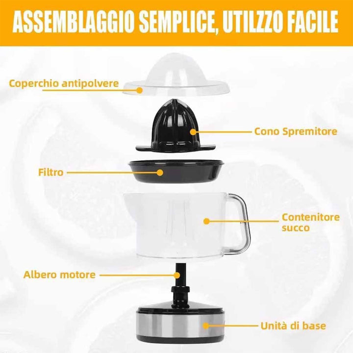 Professioneller elektrischer Entsafter aus Edelstahl, 700 ml, Mokeka, hohe Saftleistung, 2 austausch