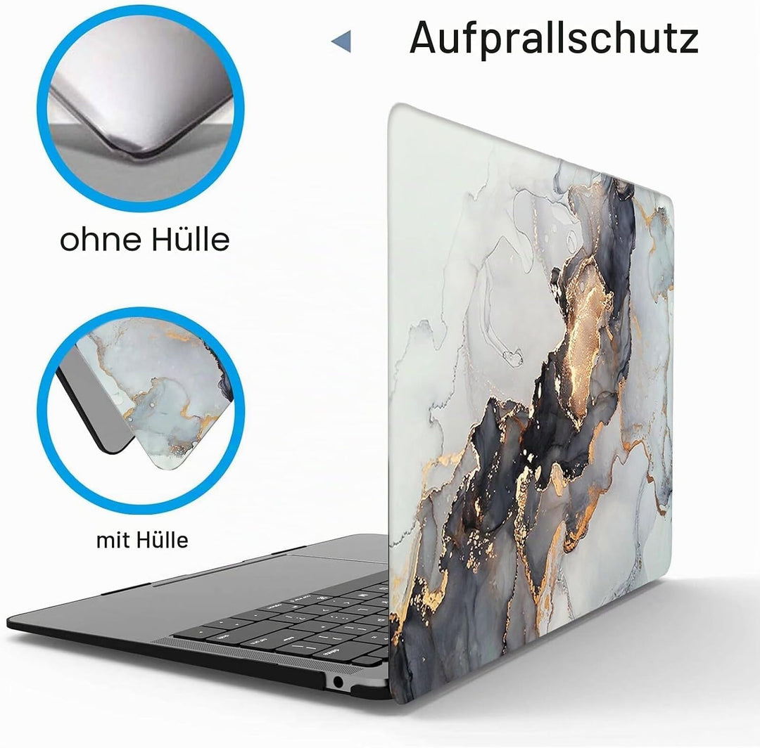MOKASE Hülle Kompatibel mit MacBook Air 13 Zoll 2021 2020 A2337 M1 A2179 A1932 Touch ID, Plastik Har