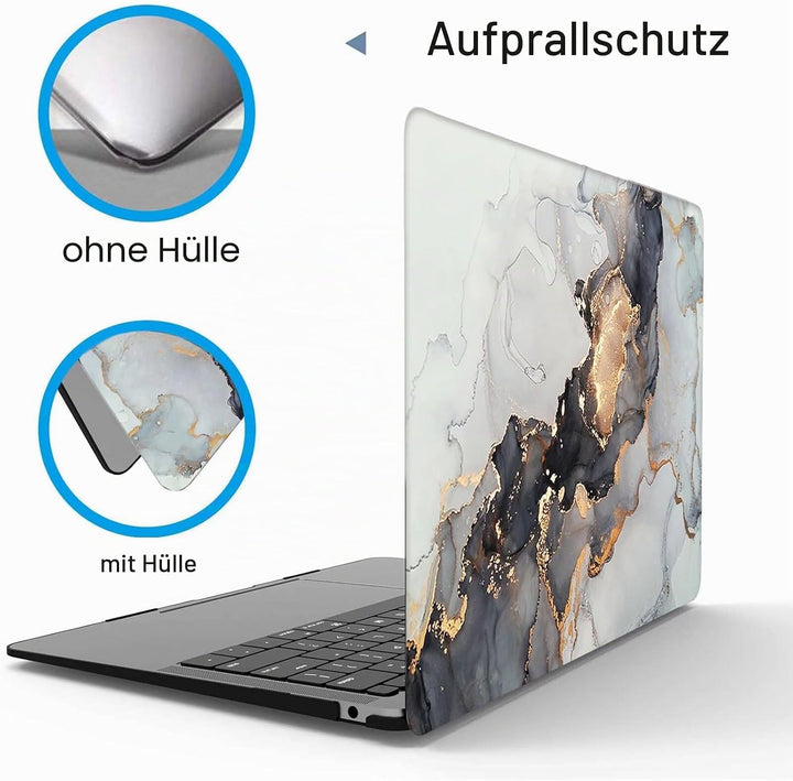 MOKASE Hülle Kompatibel mit MacBook Air 13 Zoll 2021 2020 A2337 M1 A2179 A1932 Touch ID, Plastik Har