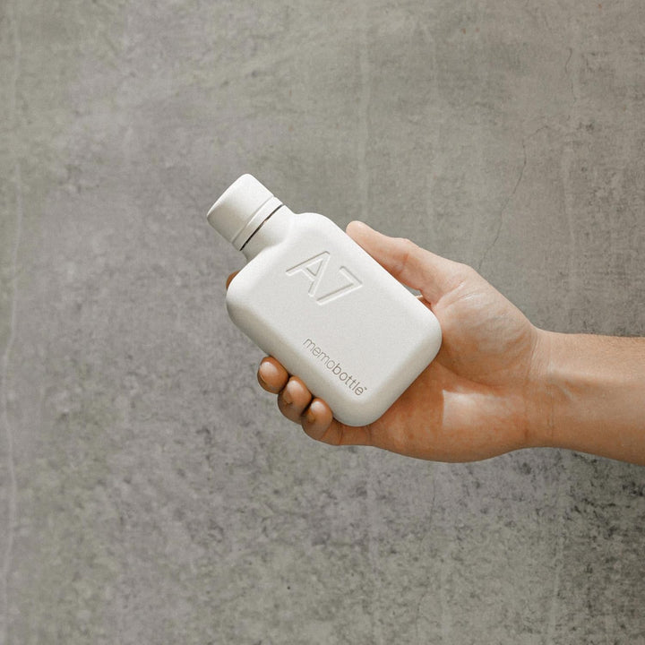 memobottle - EDELSTAHL (WEISS) | Robust, Auslaufsicher, Premium Trinkflasche | BPA-frei | Ideal für