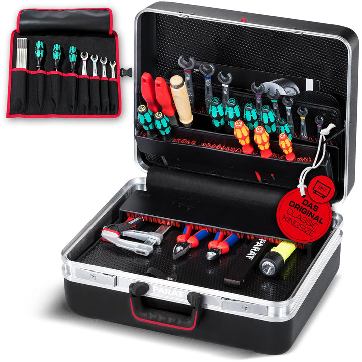 PARAT CLASSIC KingSize CP-7 | Werkzeugkoffer leer mit CP-7 Halterungen | Inkl. BASIC Roll-Up Case 8