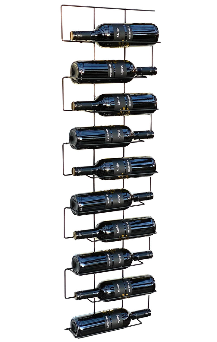 DanDiBo Weinregal Metall Schwarz Wand Schmal 96136 Flaschenregal Flaschenständer Flaschenhalter