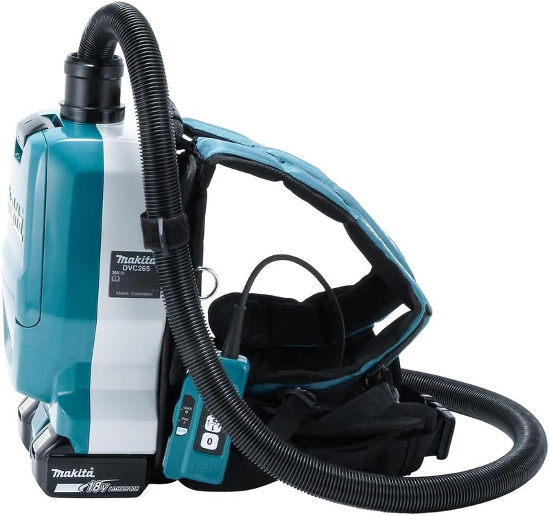 Makita DVC265ZXU, Rucksackstaubsauger 2x18V (ohne Akku ohne Ladegerät), Farbe, Size, único