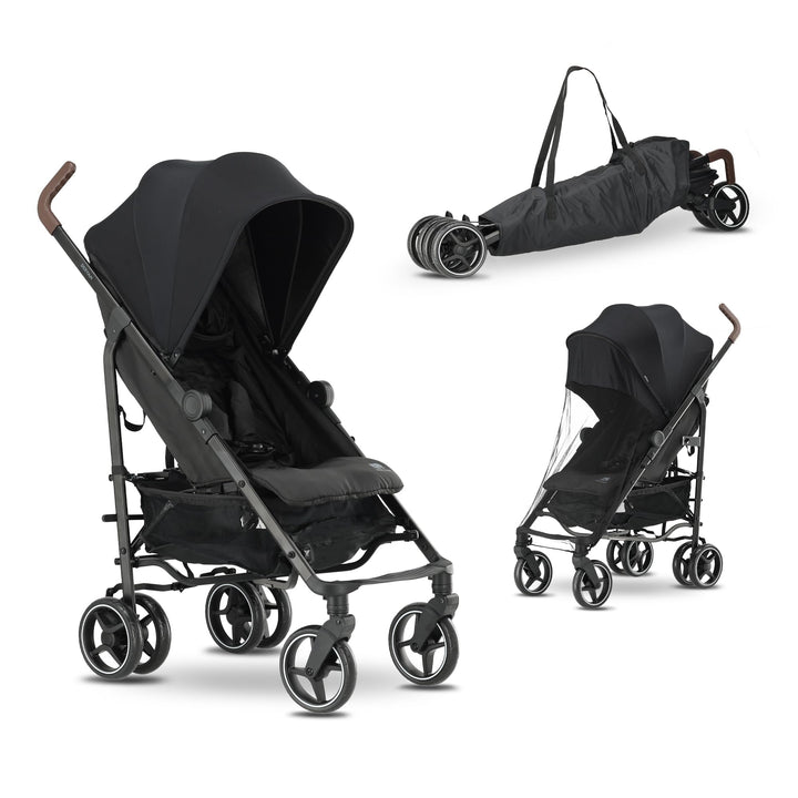 Deryan Bobbie Kinderwagen, Liegebuggy, Sportwagen, Leicht - 8,5kg, Drehbare Vorderräder, Verstellbar