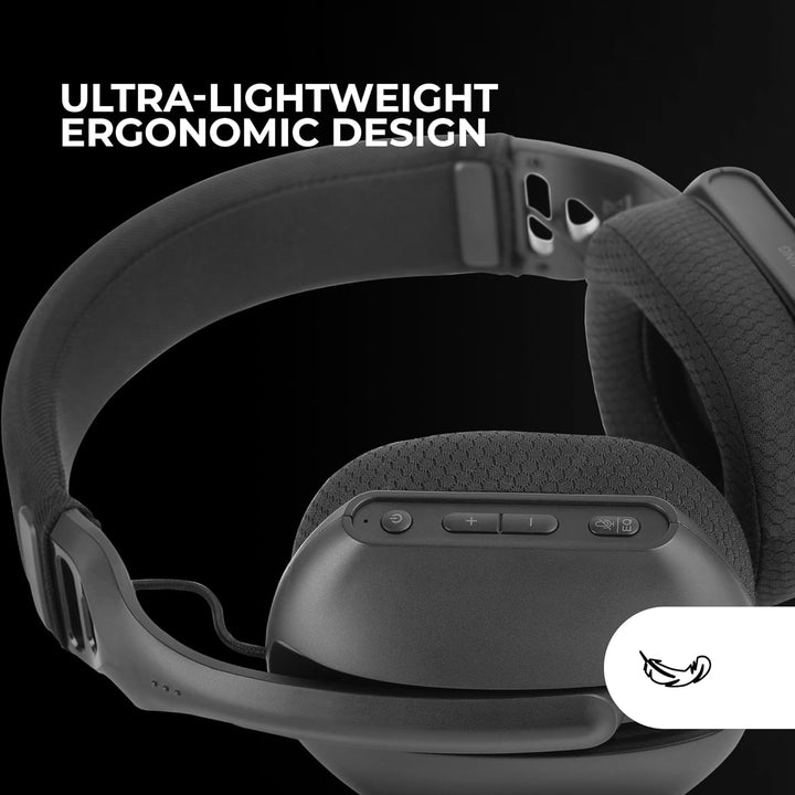 Mars Gaming MHW-PRO, Kabelloses Gaming-Headset ARGB Flow, 3D Surround Sound 7.1, Bluetooth 5.3 + 2.4