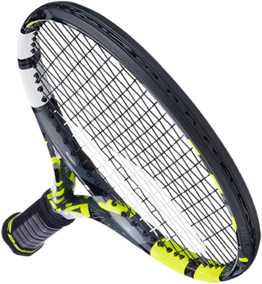 Babolat Pure Aero + Tennis Racquet 4 3/8" Grip Weisse Schnur, 4 3/8" Grip Weisse Schnur