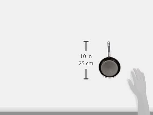 Töpfe Agnelli Alblack Pan Aluminium, Stärke 5 mm, 10 mm Induktions Fund, 24 cm, 24 cm
