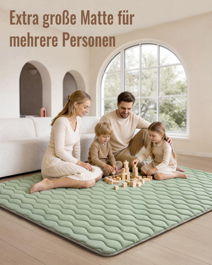Blissful Diary Baby Spielmatte für Boden, 71x59 Zoll Extra Dick & Gross Weiche Gepolsterte Schaumsto