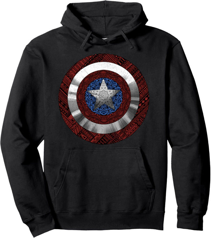 Marvel Captain America Ornate Shield C1 Pullover Hoodie