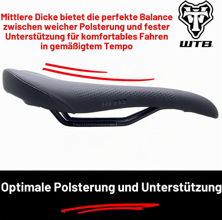 WTB Volt schmaler Cromoly Sattel schwarz (W065-0583) Narrow Cromoly / Schwarz, Narrow Cromoly / Schw