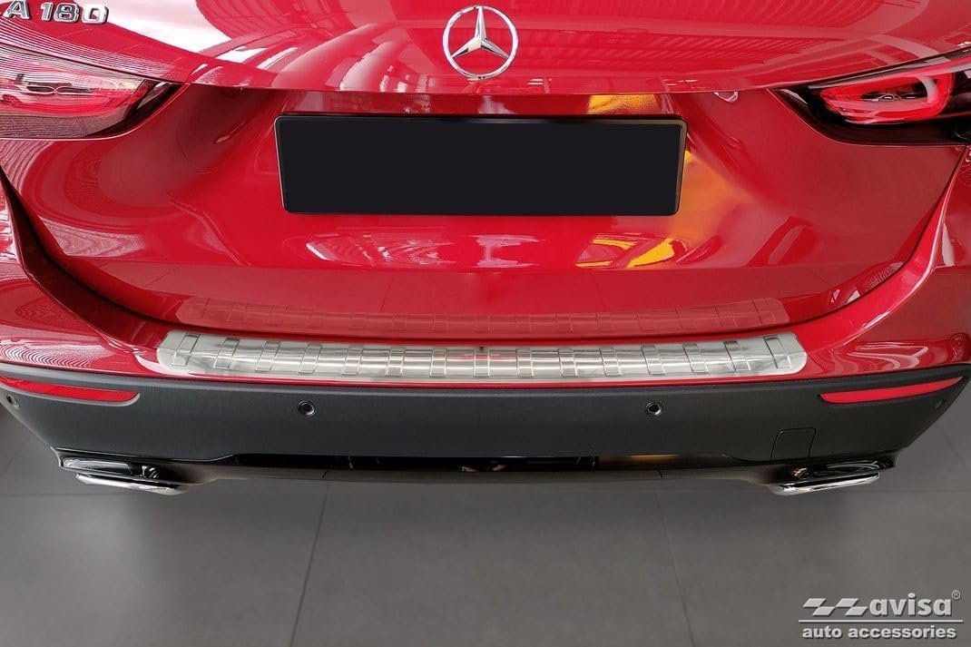 Avisa Edelstahl Heckstossstangenschutz kompatibel mit Mercedes GLA-Klasse II H247 2020- 'Ribs'
