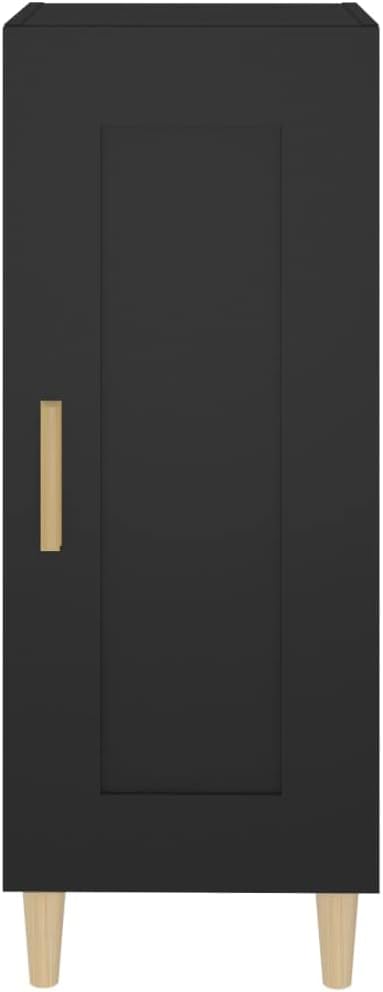 WIFESE Sideboard Schwarz 34,5x34x90 cm Highboard Schrank Klein Kommode Kommoden & Sideboards Flur Ko