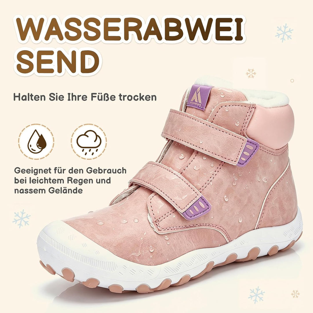 Mishansha Schneestiefel Kinder Winterschuhe Gefüttert Winterstiefel für Jungen Mädchen, Gr.24-38 EU