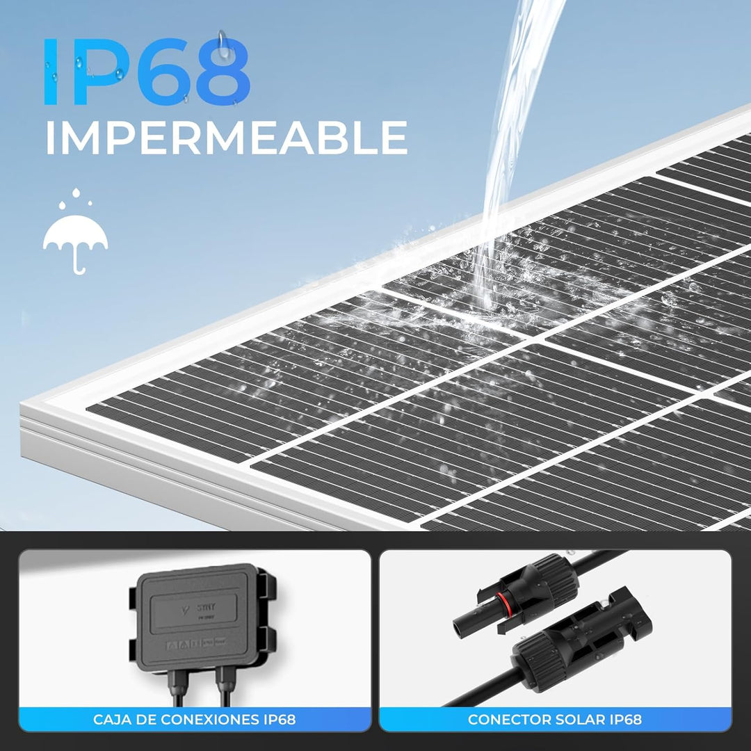 18BB 220Watt Solarpanel, N-Type 12 V 220W Solarmodul, 25% Hocheffiziente Monokristalline PV-Module,