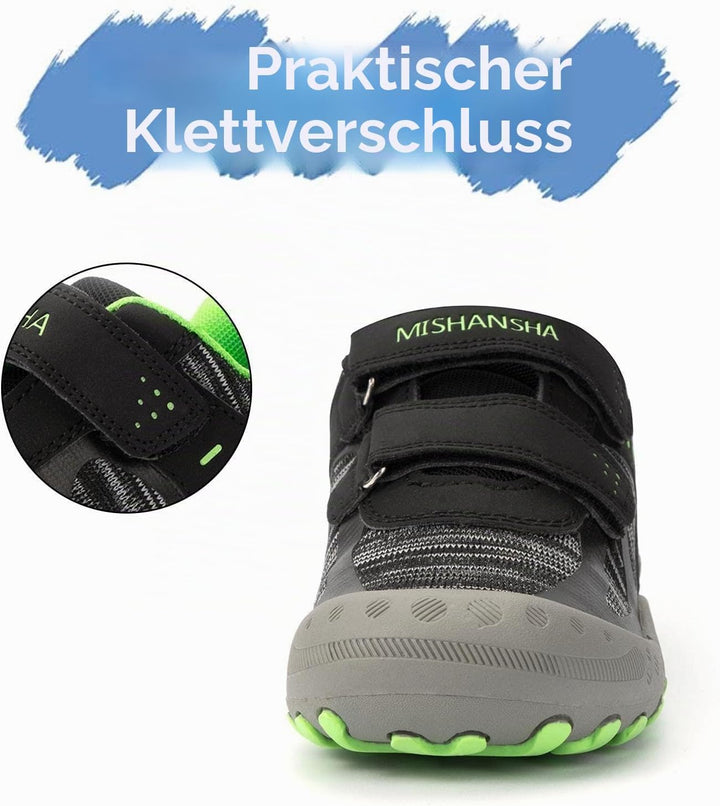 Mishansha Jungen Mädchen Wanderschuhe rutschfest Walkingschuhe Weich Flexibel Stabil Fitnessschuhe F