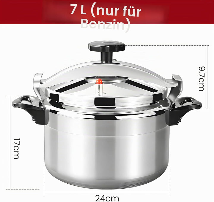 Schnellkochtopf 3L/7L/9L/11L/15L, professionelle Schnellkochtöpfe aus Aluminium mit Sicherheitsverri
