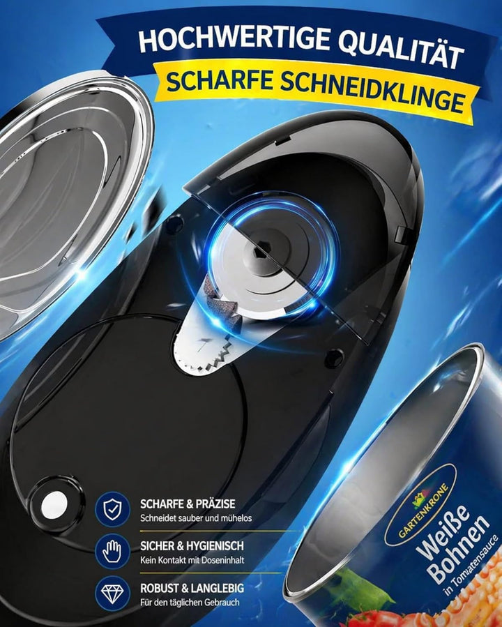 Elektrischer Dosenöffner, One Touch Automatisch Kabellos, Glatte Schnittkante Sicher, Für Senioren S