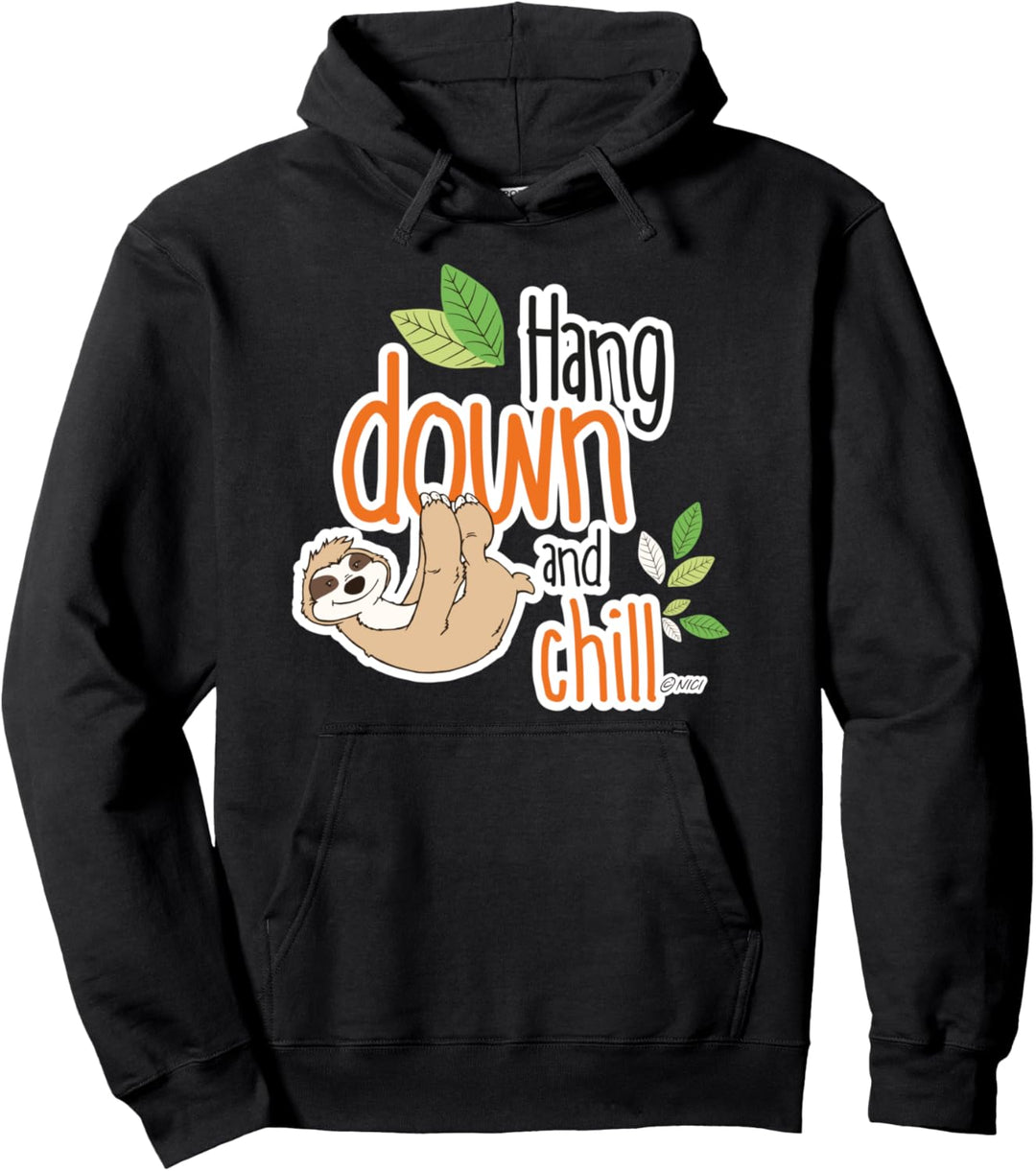 "Hang down and chill" designed by NICI Pullover Hoodie