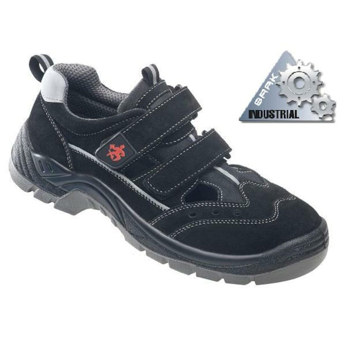 BAAK Sicherheitsschuhe Henry Industrial S1P Sicherheitssandalen BGR191 Grösse 39, schwarz, 8424, 39