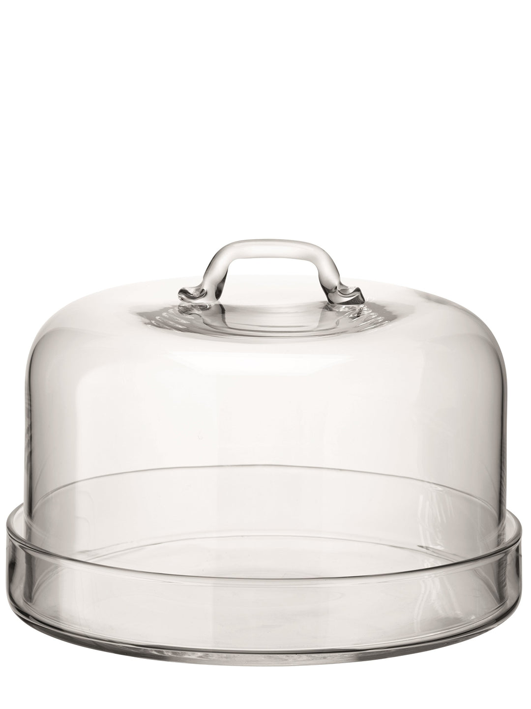LSA Serve Platte &amp; Haube Ø24cm/Ø22cm Klar, Haube Ø24cm/Ø22cm