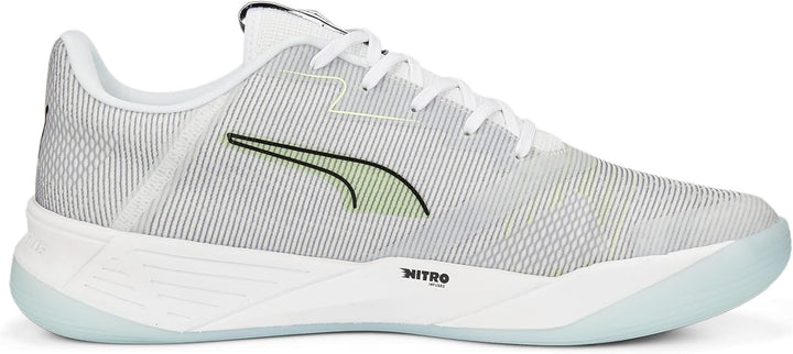 Puma Accelerate Turbo Nitro Ii Unisex Hallenturnschuh 41 EU Puma White Puma Black Fizzy Light Nitro