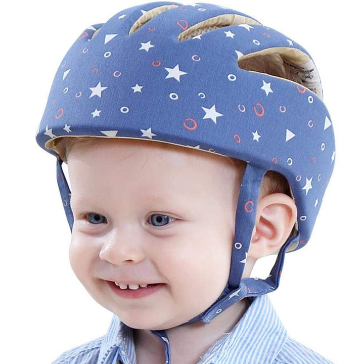 IULONEE Baby Helm Kleinkind Schutzhut Kleinkind Kopfschutz Baumwolle Hut Kleinkind Verstellbarer Sch