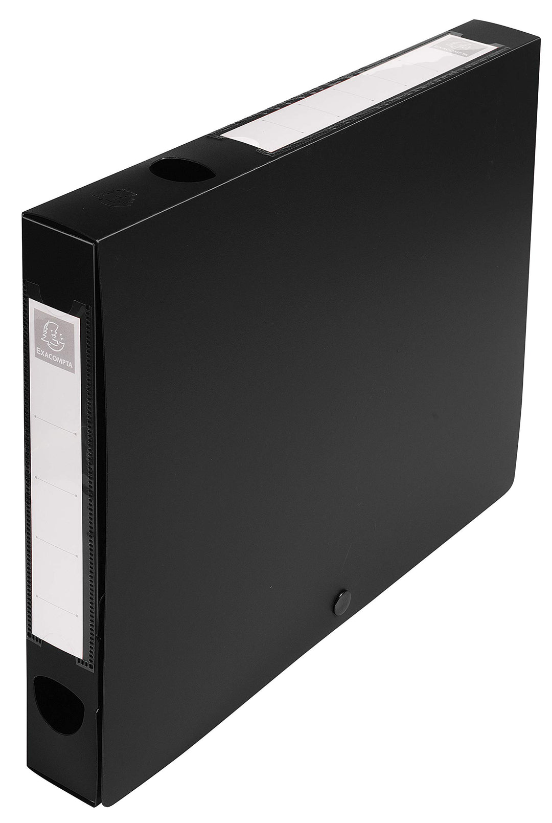 Exacompta 54631E Packung (mit 10 Archivboxen aus PP, mit Druckknopf, Rücken 40mm, DIN A4, mit Rücken