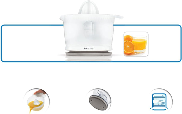 Philips Entsafter, Zitruspresse, 25 W A weiss White, White
