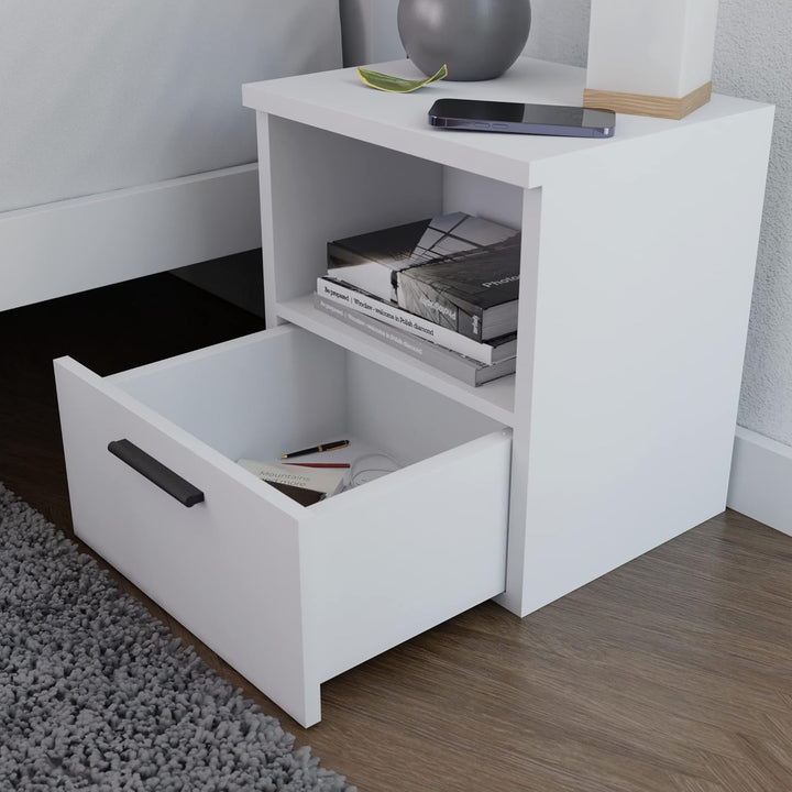 Home Glow Nachttische, Nachttischschubladen, Nachttischschrank, 1 Schublade, Beistelltisch mit Ablag