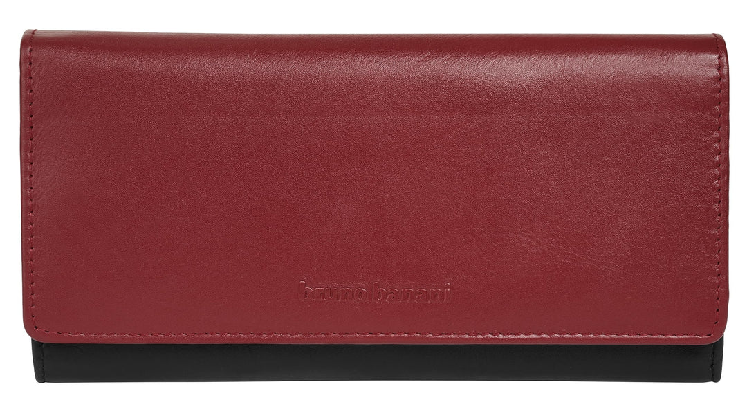 bruno banani Geldbörse Echt Leder Damen | elegante Geldbörse, 19 Kartenfächer, RFID-Schutz, Münz- un