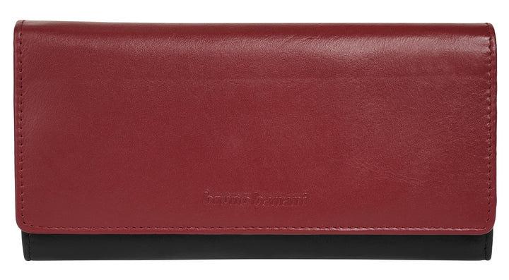 bruno banani Geldbörse Echt Leder Damen | elegante Geldbörse, 19 Kartenfächer, RFID-Schutz, Münz- un