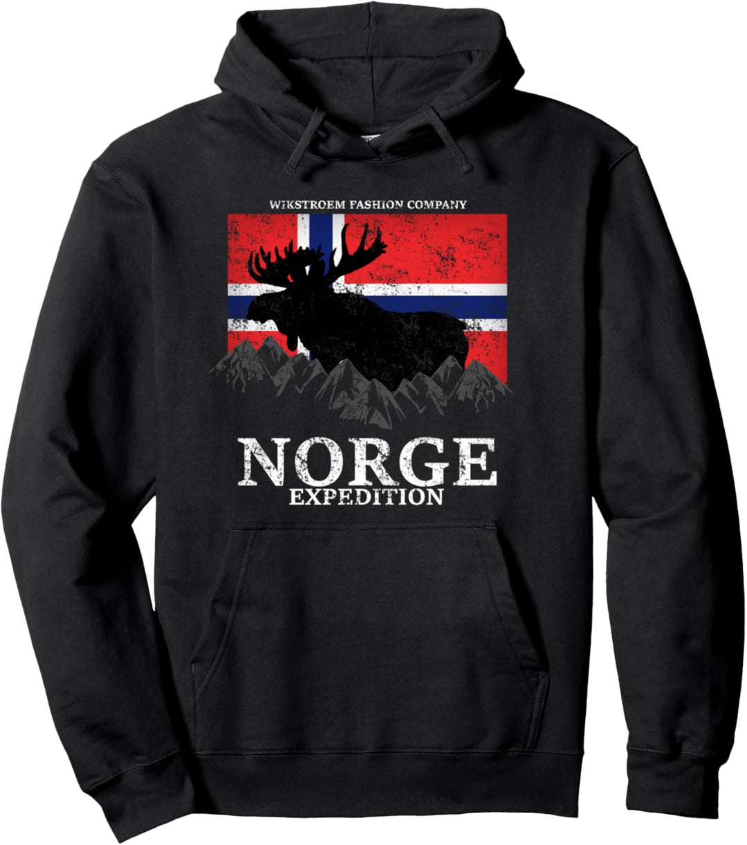 Norwegen Elch Fjord Norwegenurlaub Skandinavien Oslo Bergen Pullover Hoodie