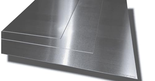 Aluminiumbleche von Stahlog, AW-1050A, DIN EN 573-3, Stärke: 2mm, Masse: 500 x 800 mm 2mm Aluminium
