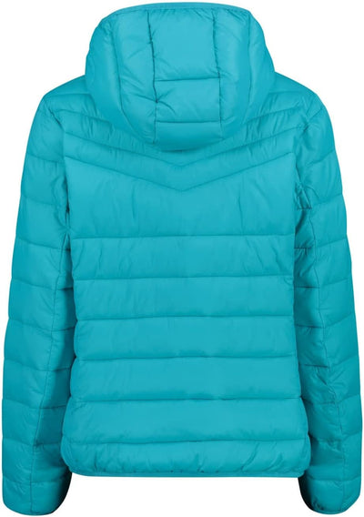 CMP Damen Damenjacke mit Fester Kapuze Coat, Lagune