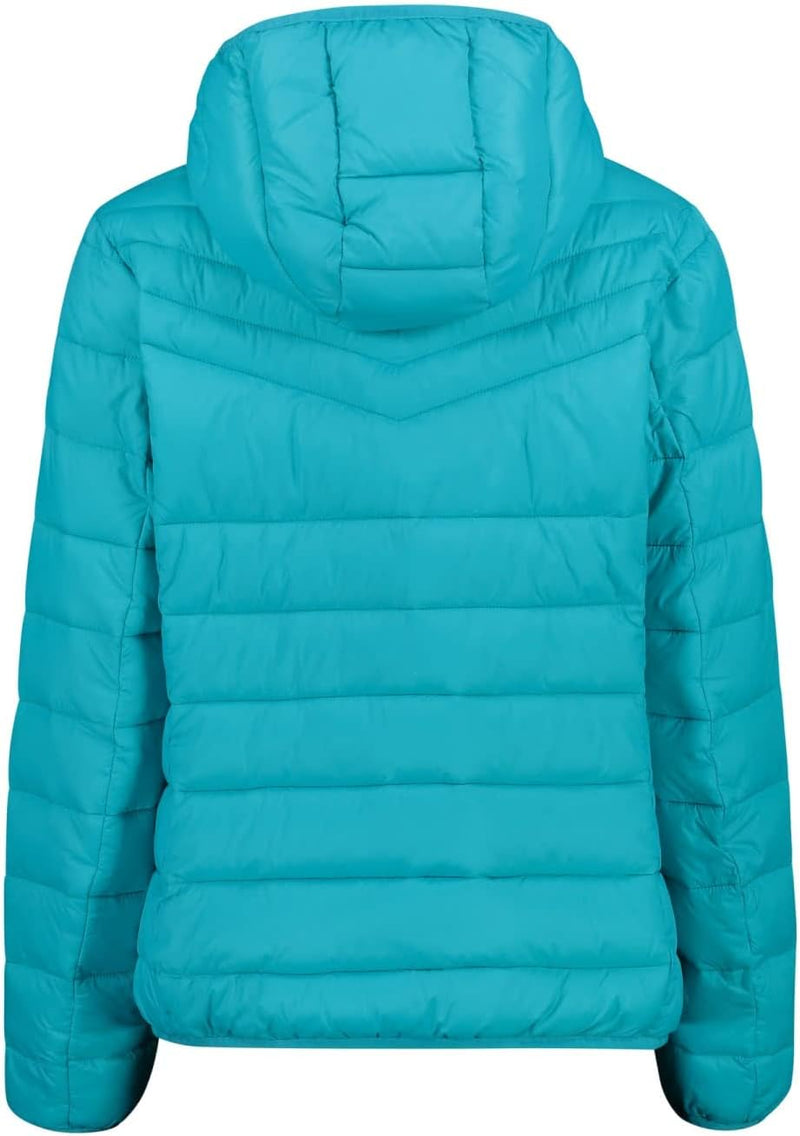 CMP Damen Damenjacke mit Fester Kapuze Coat, Lagune