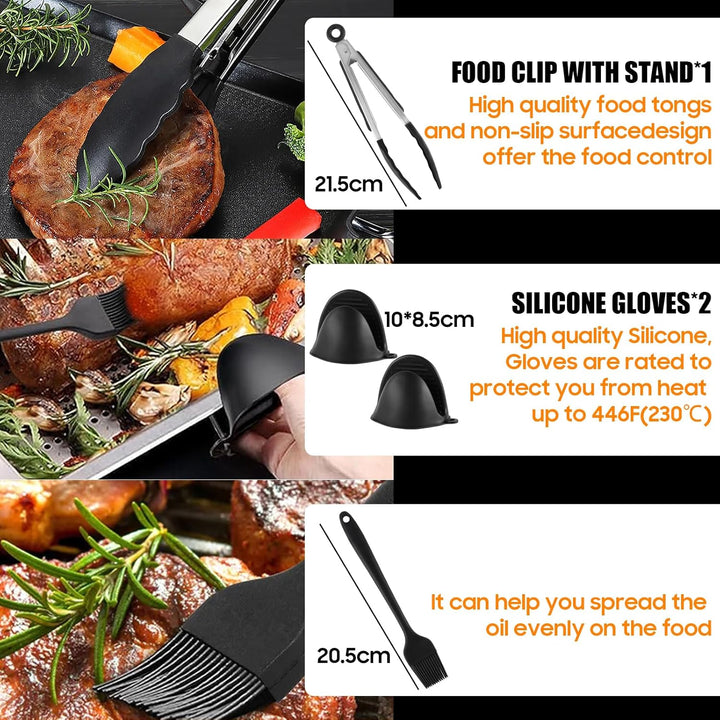 18 Stück Heissluftfritteuse Zubehör | Airfryer Zubehör für Ninja Foodi Flexdrawer 10,4 L Heissluftfr