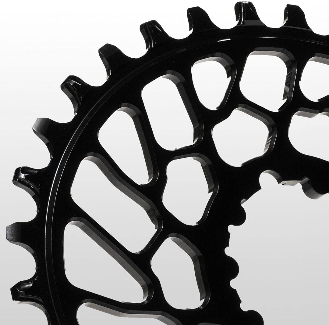 ABSOLUTE BLACK SRAM Ovales Kettenblatt mit Direktmontage. Schwarz 32T, Schwarz 32T